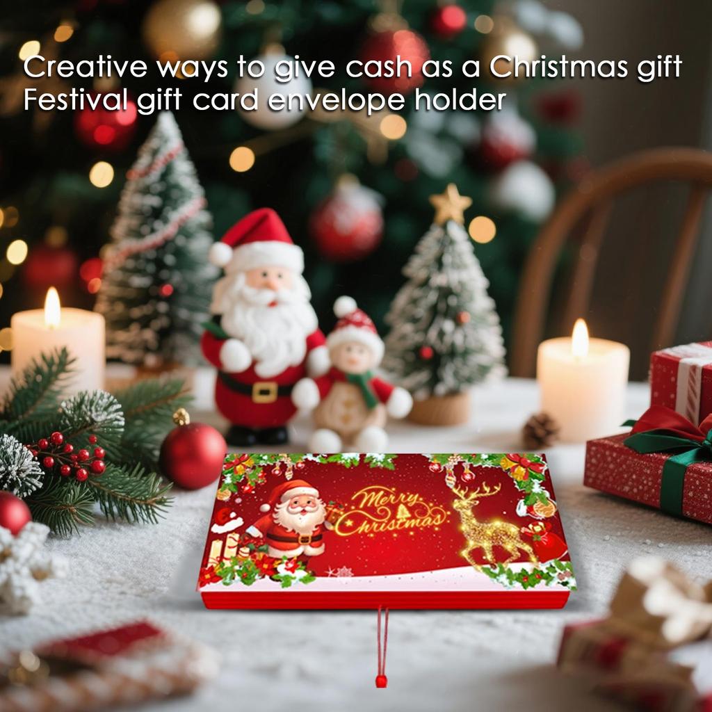 Creative Ways To Give Cash This Christmas, Holiday Gift Card Envelopes, Surprise Christmas Folders For Family And Friends