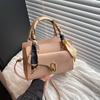 Pu Fashion Small Square Handbag With Zipper Closure For Daily Casual Wear