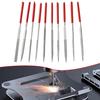 10 Pcs/Set Needle Files 3*140mm Electroplated Diamond For Grinding