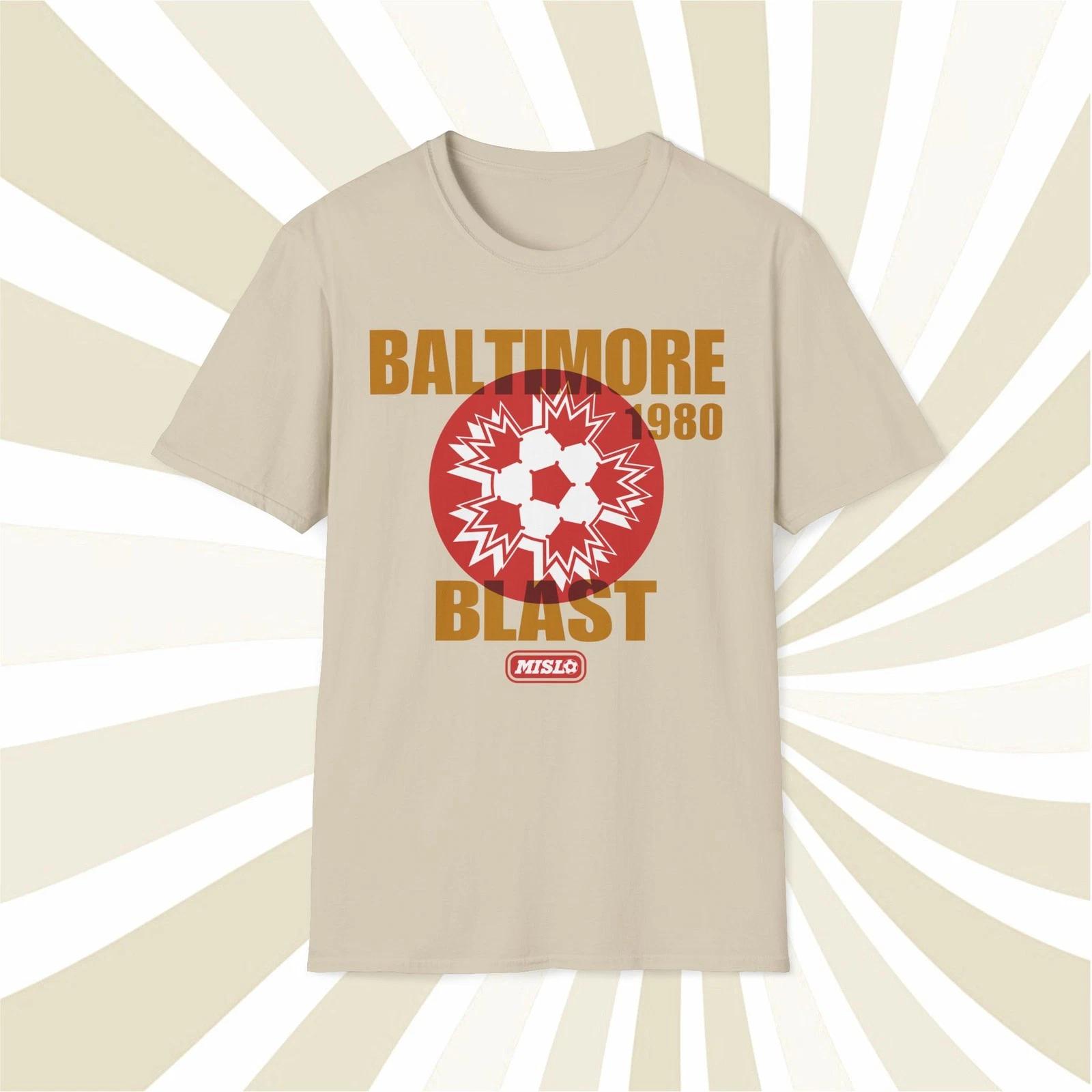 Men s and Women s T-shirts Baltimore Blast 1980 MISL Vintage Offset Printed Soccer T-Shirt XXXXL