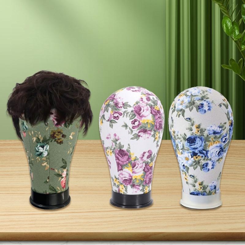 Soporte de peluca ajustable Maniquí con base de PU antideslizante Para entrenamiento profesional de peluquería