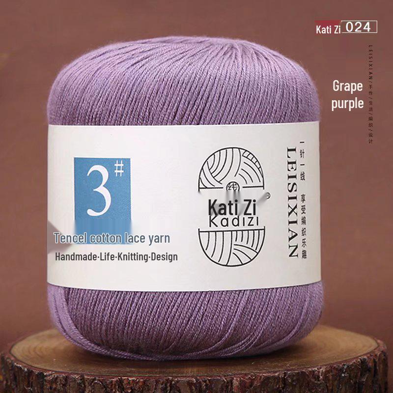 Mercerized Cotton Lace Yarn No. 3: DIY Hand-Knitted Crochet for Children - Spring/Summer Sweater & Coat - Free Shipping