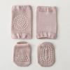 Baby Knee Pads and Socks Set Soft Cotton Non Slip Infant Protective Cover for Crawling Toddlers Comfortable Stretchable Fit