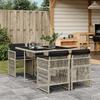 VidaXL Garden Dining Set with Cushions 5 Pcs, Patio Table and Chair, Patio Furniture, Outdoor Furniture, 3210899