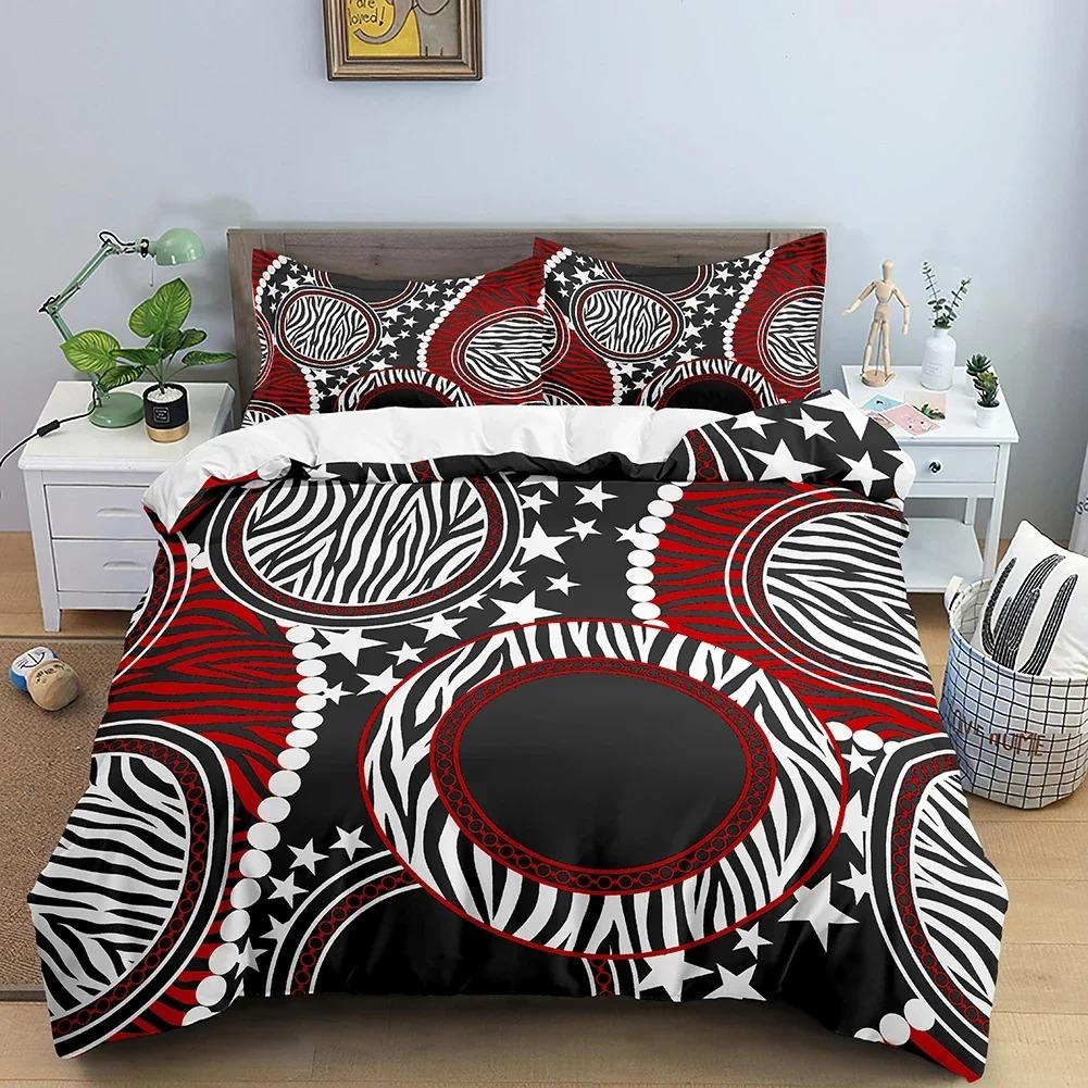 Duvet Cover Chain Pattern Print Bedding Set Adult Bedroom Comforter Set With Pillowcase Personality Queen King Size Quilt Cover