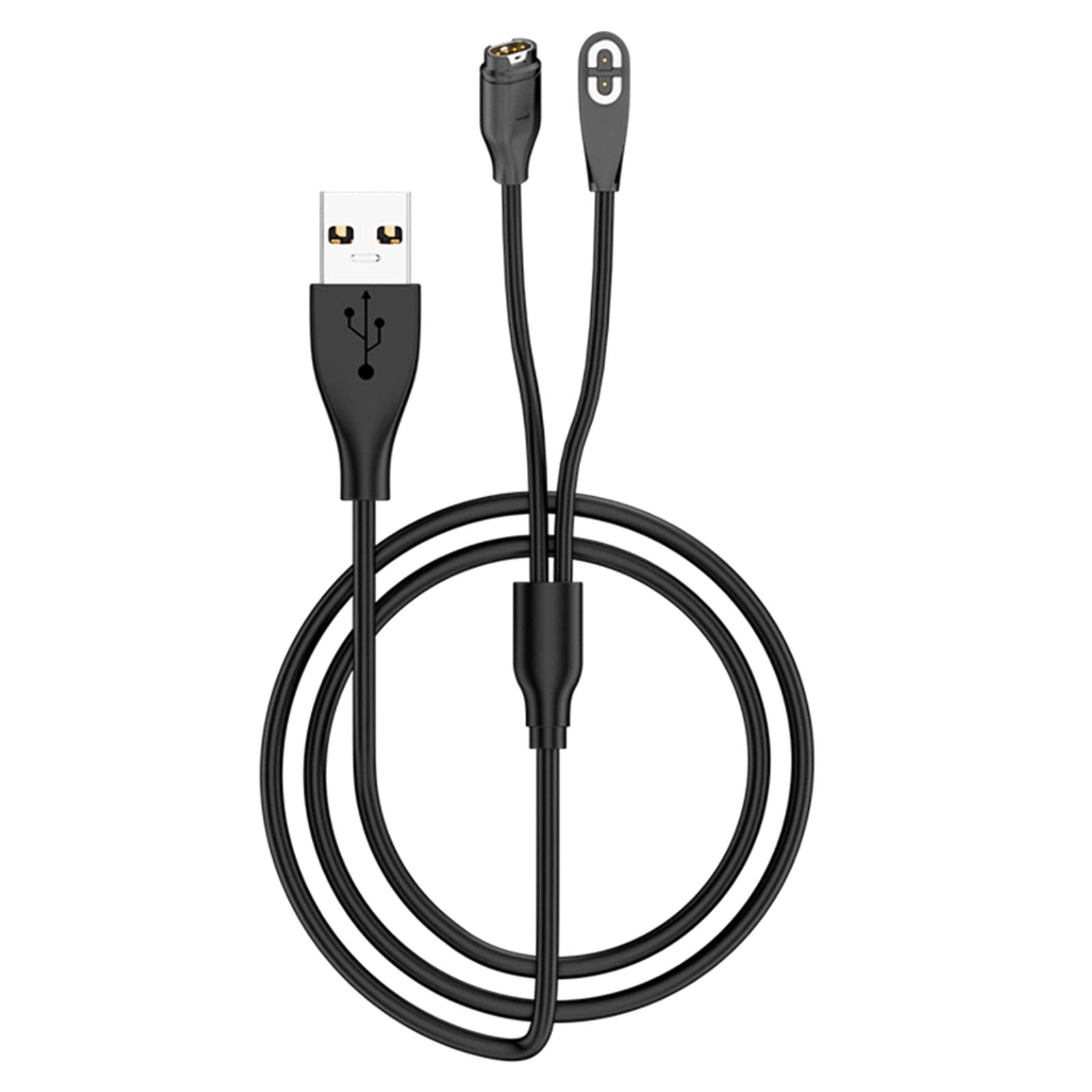 

Magnetic Replacement Charging Cable USB to 4Pin/2Pin Earphones Fast Charging Wire Line Repair 1m 1