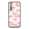Soft TPU For Realme 11 10 9 Pro Plus GT2 GT3 GT5 C21 C25 C35 C53 C55 C67 Pro 5G Shockproof Phone Case Bow-Knot Pink Bow Pattern
