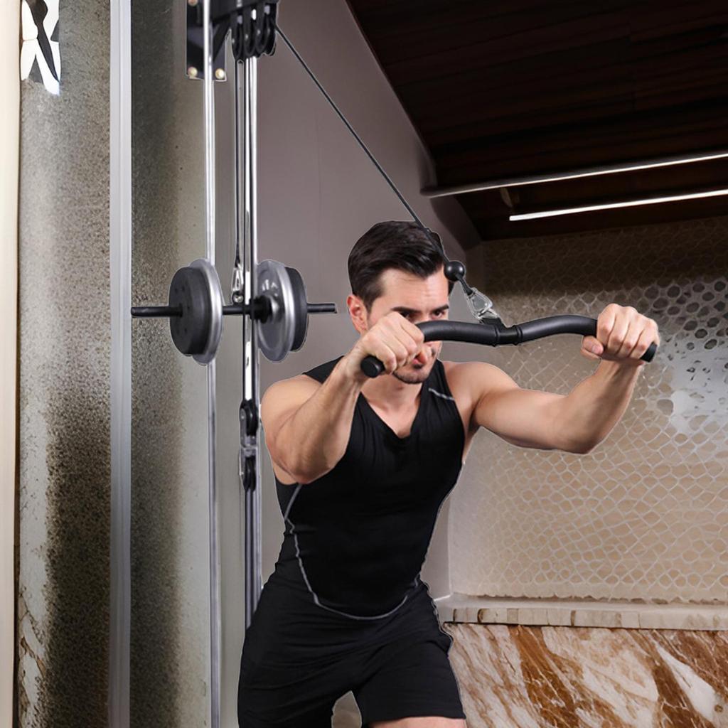 Pull Down Handle Cable Machine Attachment Handle Ergonomic Gym Handle for Triceps Exercise Muscle Training Gym Workout