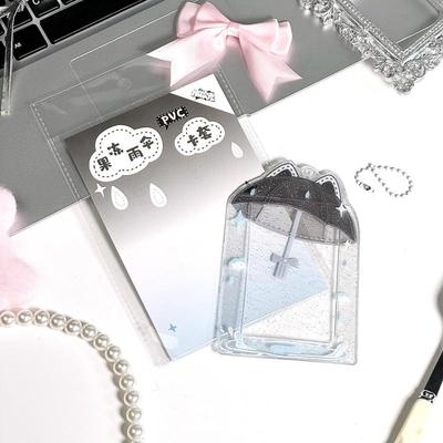 1 Stück Ins Koreanische Idole Fotorahmen Regenschirm Acryl Fotokartenhalter 3 Zoll Niedlich Süß Kartenaufsteller Desktop-Dekor Kartenhülle