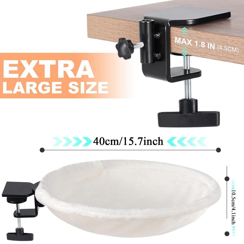 

Cat Desk Bed 180 Rotating Kitten Hammock indoor cat bed furniture Ergonomic Cat Desk Bed For Sleeping Relaxation білий