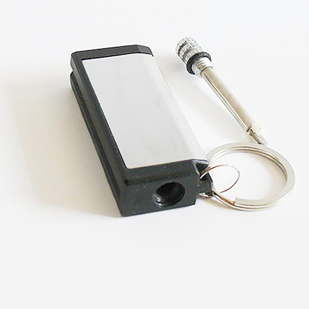 Outdoor Portable Lighter Bottle Keychain With Containing Cotton Core