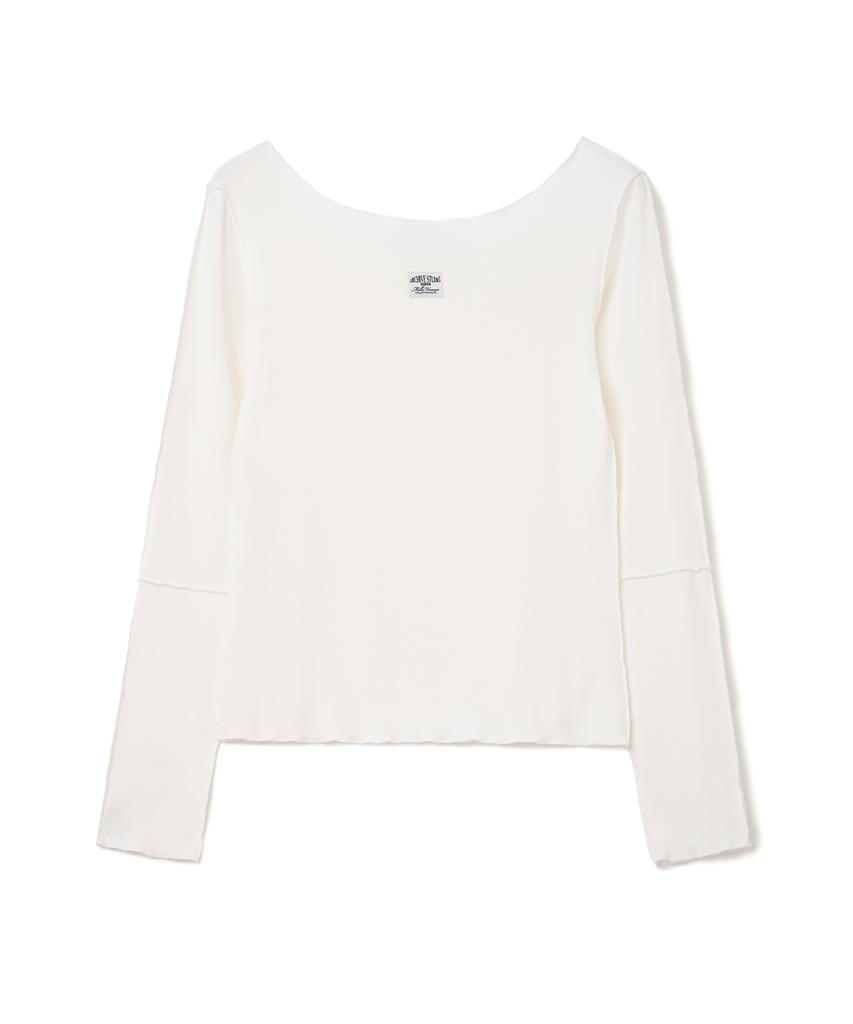 MILLO WOMEN Fitted Long Sleeve Top [White]