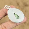 Natural Green Aventurine Gemstone Pendant 925 Sterling Silver Jewelry For Girls