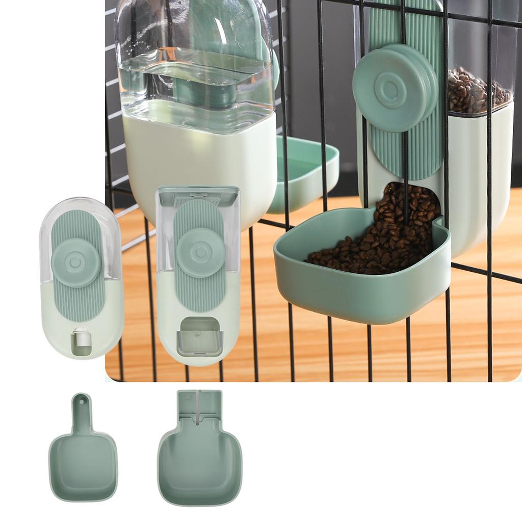 Wiszący Automatyczny Dozownik Karmy i Wody Bezpieczna Klatka Kot Karmy Wody Dozownik z Miseczką dla Zwierzęcia