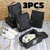 2PCS Shoe Bag Portable Golf Shoe Bag Oxford Cloth Lightweight Breathable Dustproof Shoe Carrier for Men Women Boys Girls Gym
