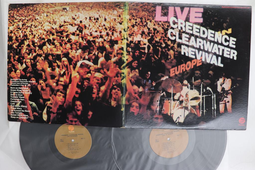 LP Record CREEDENCE CLEARWATER REVIVAL  Live In Europe CCR1 FANTASY 1973 US Rock Used