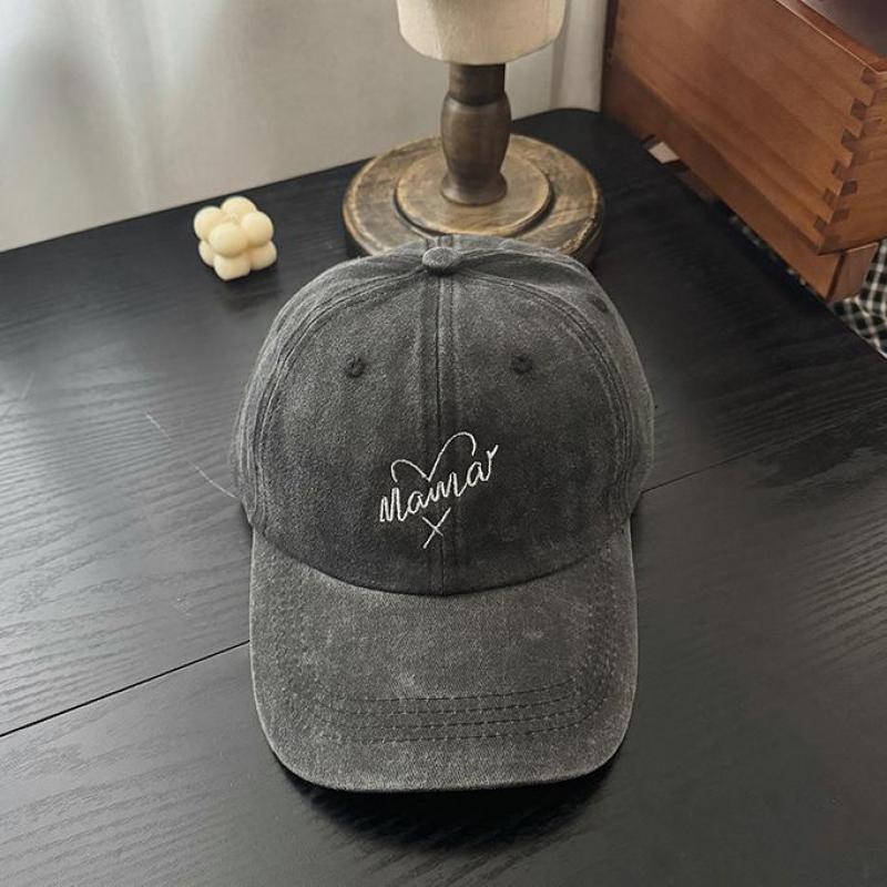 

Washed Baseball Cap Men Women Embroidery Soft Vintage Spring Summer Hats For Women Dad Hat Trucker Cap Female Vintage 56-58CM чорний