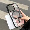 Flower Transparent Case For iPhone 16E 16 15 14 13 11 12 Pro Max Plus X XS Max XR Magsafe Magnetic Wireless Charge Phone Cover