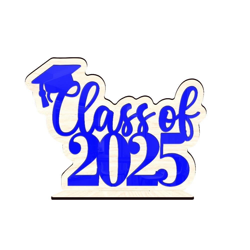 

Handmade 2025 Graduation Sign Class of 2025 Graduation Desktop Decoration Classmates синий