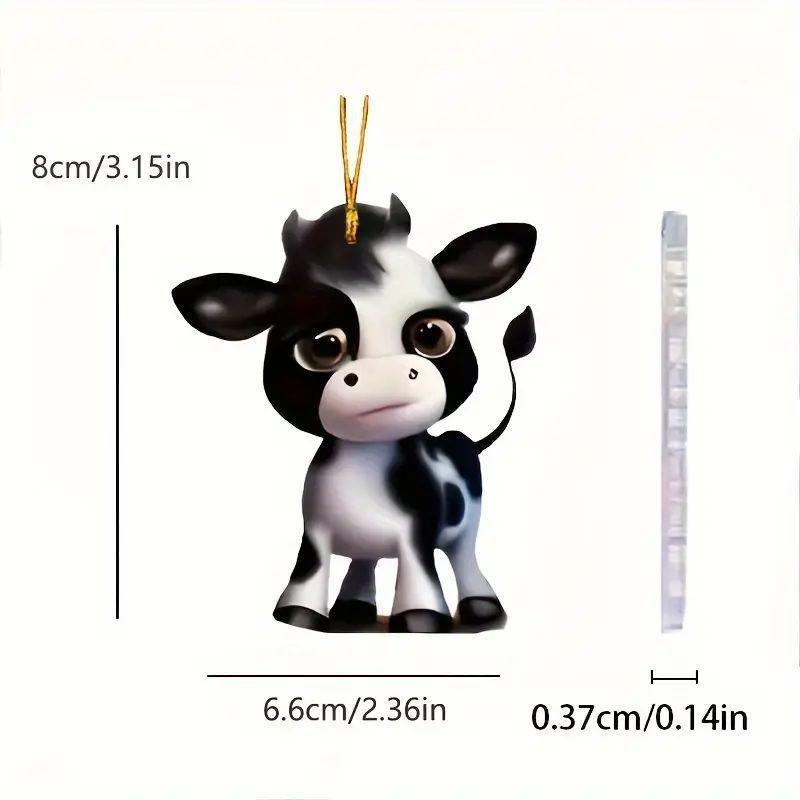 

2D Акриловый Восхитительный Бык Подвеска для Транспортного Средства Для Декоративных Автомобильных Аксессуаров Идеально Подходит Для Всех Возрастов