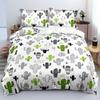 Plant Cactus Bedding Set 3D Printed Duvet Cover Set Soft Single Twin Double Queen Size Bed Set Home Decorations For Bedroom