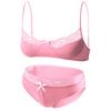Men's Sexy Lace Adjustable Bra Briefs Set Bdsm Sissy Sex Femboy Lingerie See-Through Transparent Erotic Costume Rave Accessories