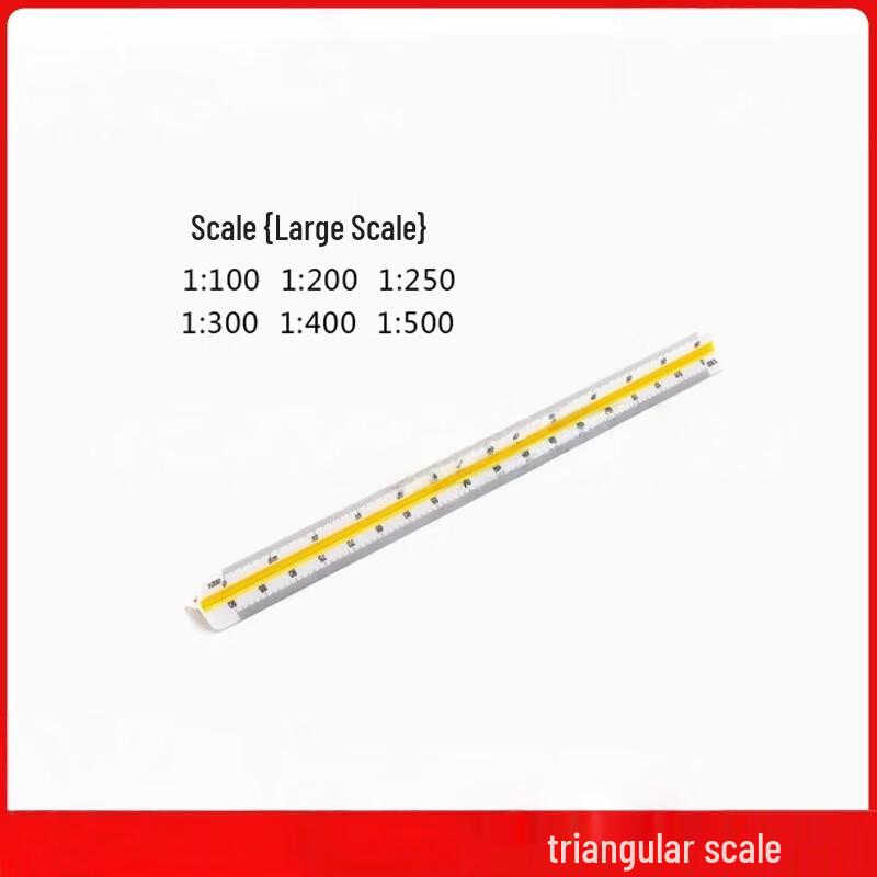 Westor Professional Triangular Scale Ruler Set