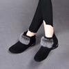Winter Shoes for Women Plush Warm Women's Boots Low Heel Non-slip Commuter Office Ladies Shoes Zipper Short Boots