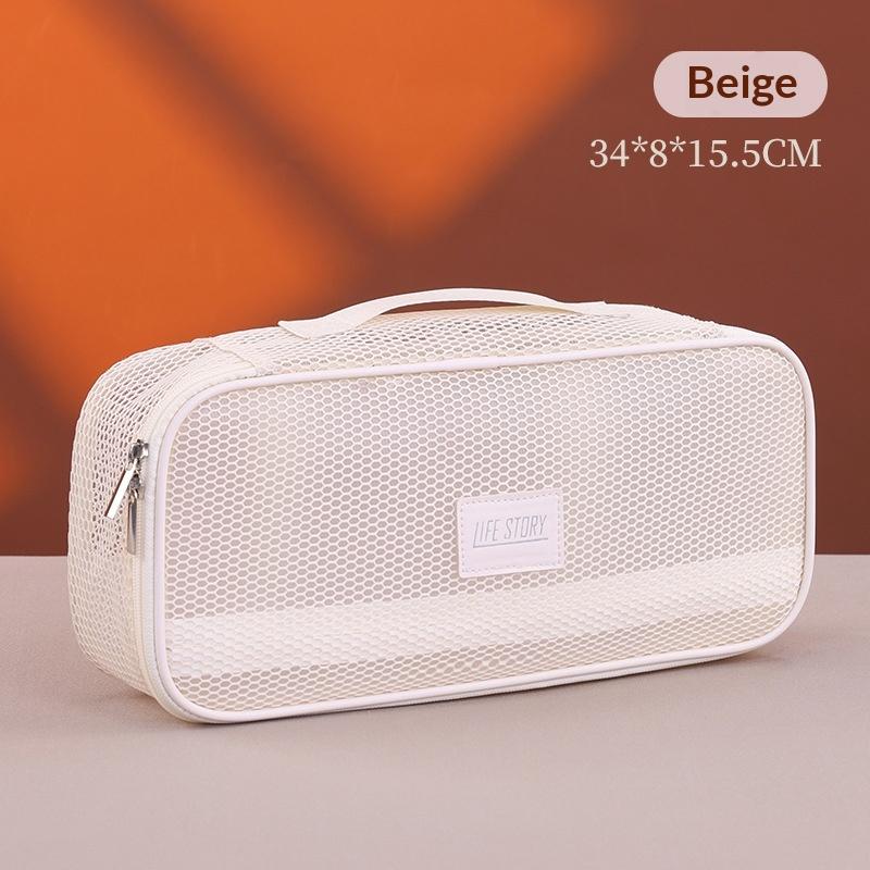 

High Quality Mesh Hair Dryer Storage Bag Dustproof Large Capacity Curler Storage Bag With Handle Hairstyles Tool Organizer Home белый