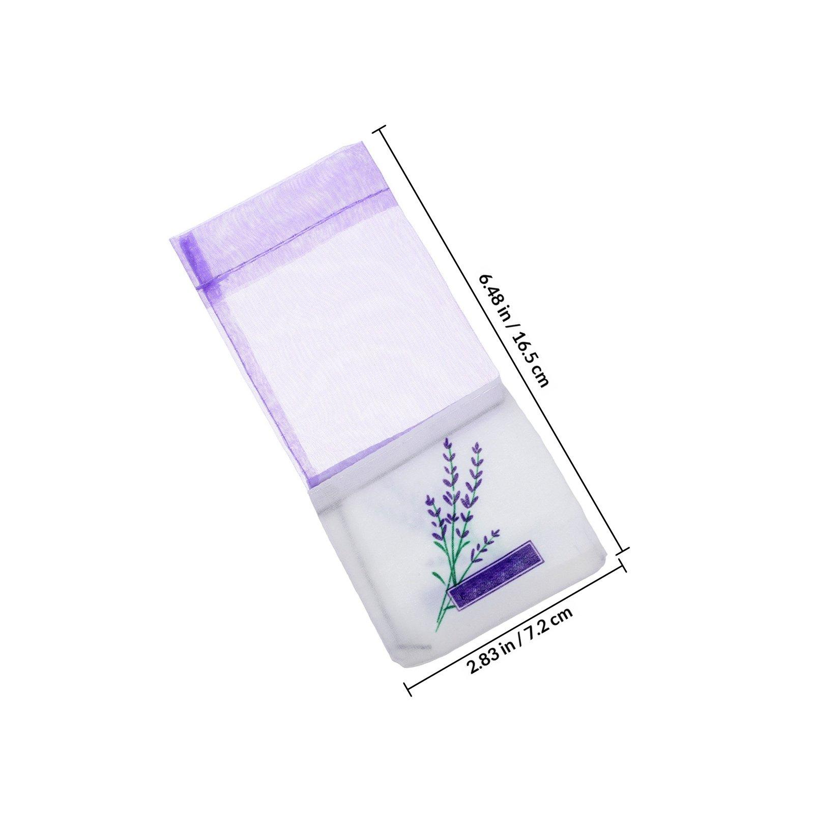 

25Pcs Lavender Scent Bags Premium Organza Cotton Drawstring Pouches for Dried Lavender Buds Wedding Favor Candy Gift Party Decor other фиолетовый