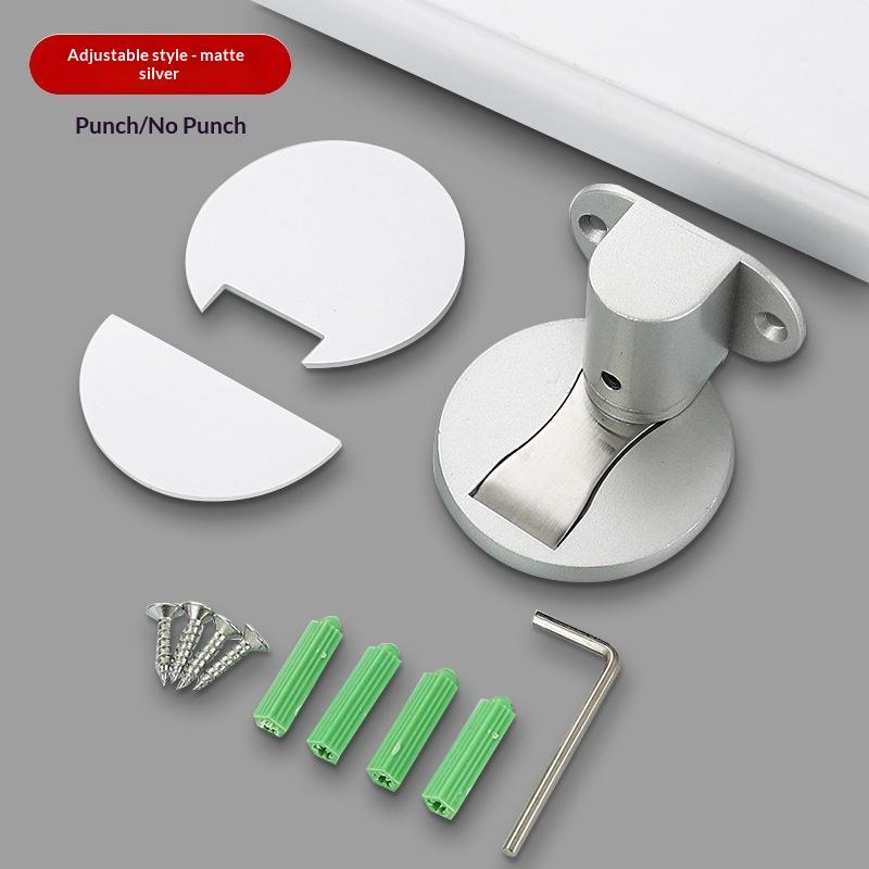 Adjustable Punch-free Magnetic Door Stopper Windproof Door Holder Safety Anti-collision for Kids Room Home Use