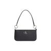 Blended Material Shoulder Bag Women's Black (Unisex) Shoulder Bags
