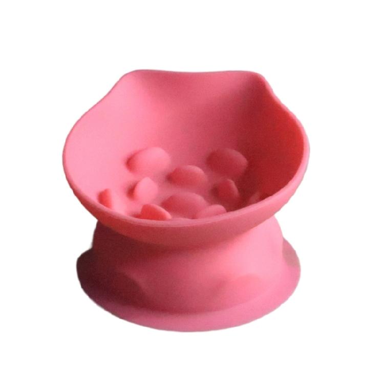 

Easy to Clean Slow Feeder Bowl For Cats And Small Dogs Nonslip Pet Food Dish Feeding Container S розовый