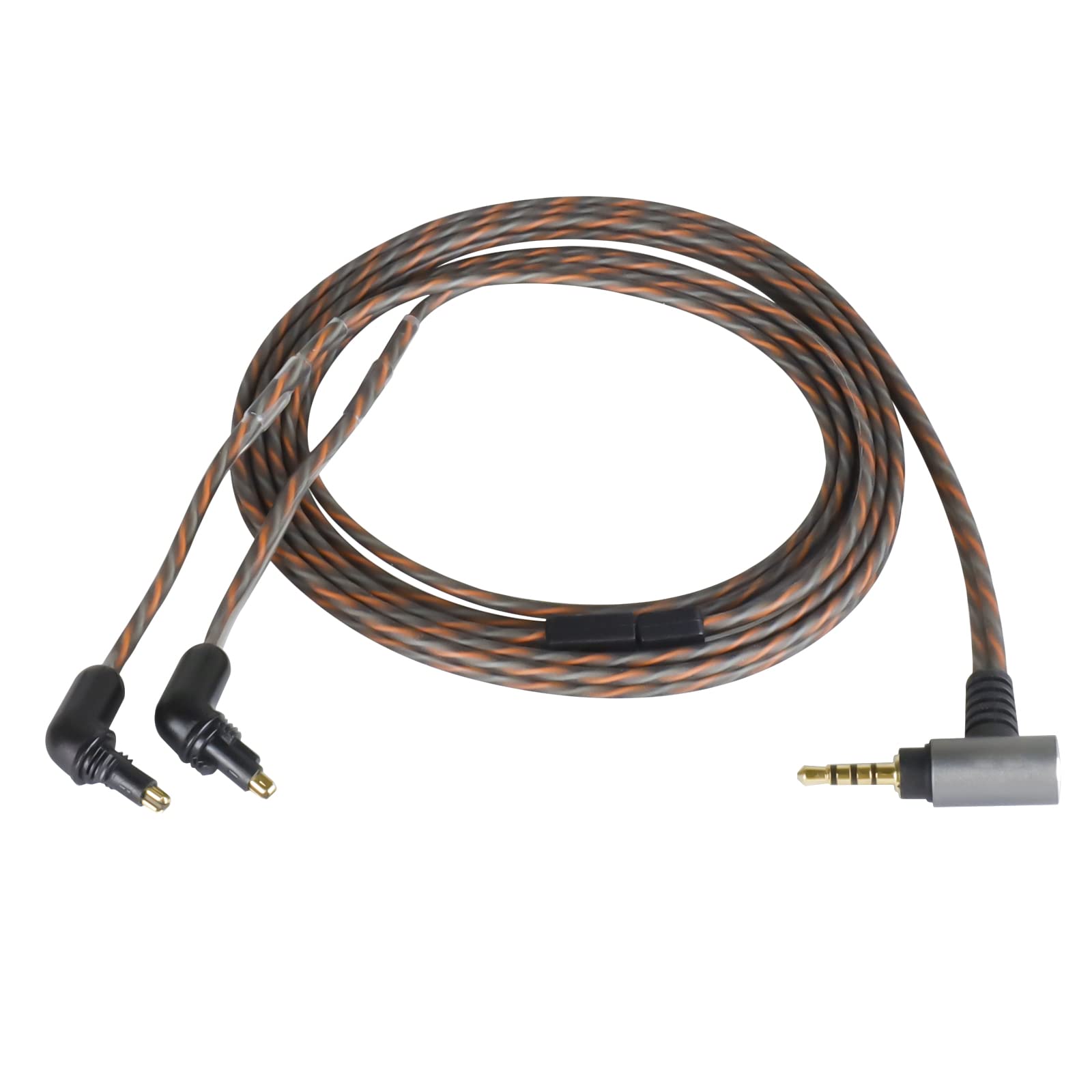 

okcsc EXK Recable EX1000 Earphone Replacement Single Crystal Compatible with Cable, Cable, Silver-Plated Copper, 4-Core, L-Shaped, 2.5mm, MDR-EX1000, серебряный