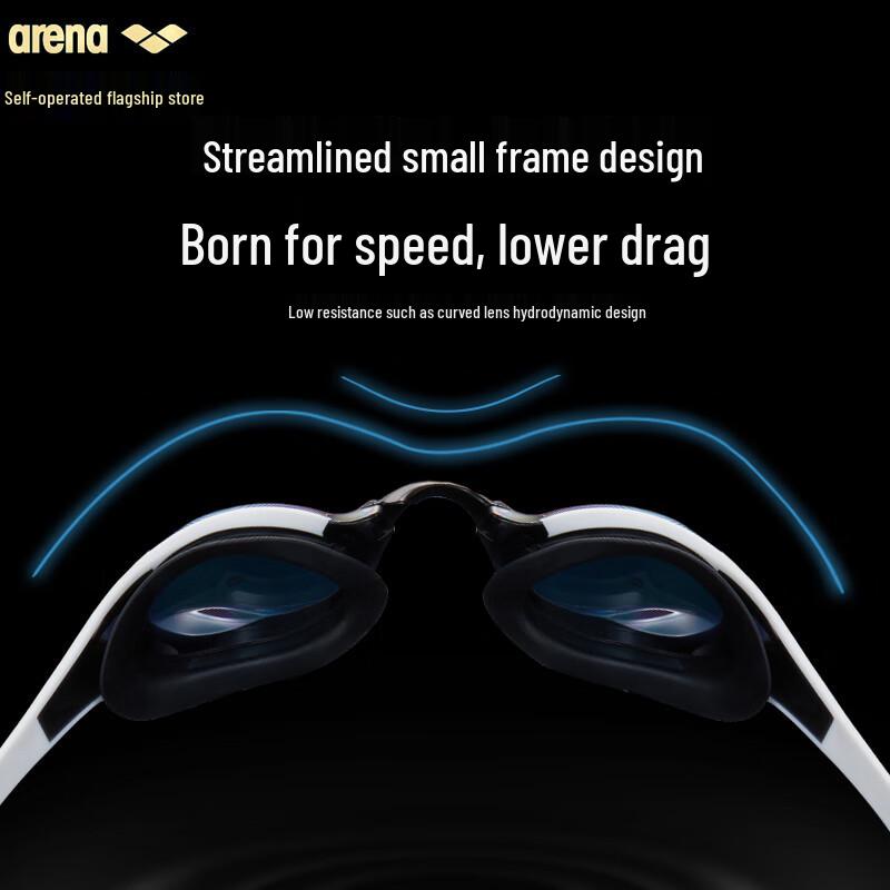 Lunettes de natation de compétition Arena homologuées FINA avec revêtement antibuée