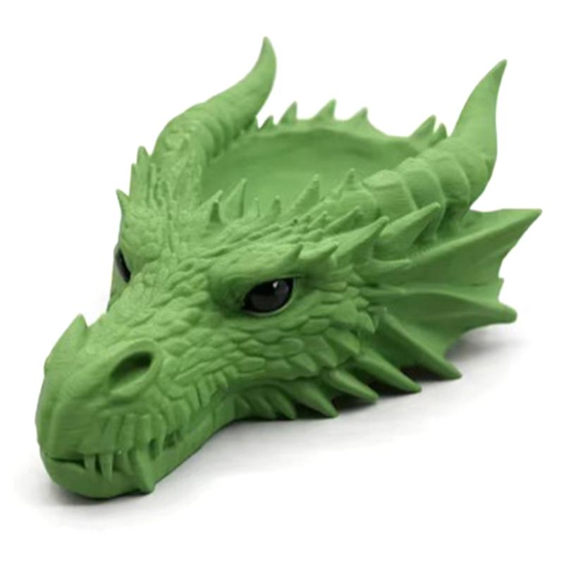 Gothic Dark Style Dragon Head Shaped Desktop Jewelry Storage Tray For Personalized Dark-Style Home Desktop