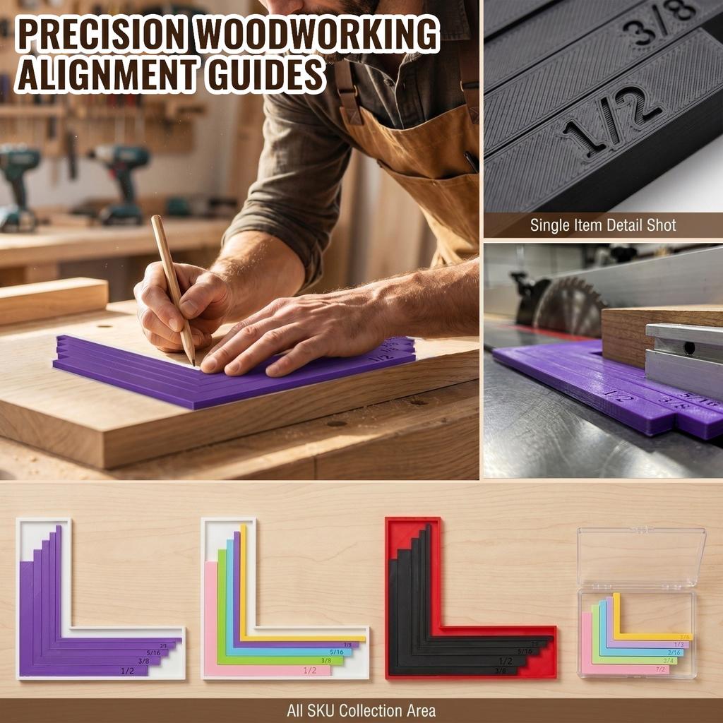 Alignment Guide Rail for Woodworking and Precision Cutting