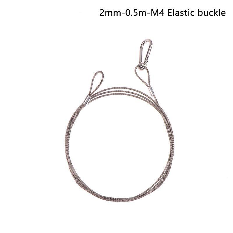 4Pcs/Lot Flexible Thin Black 1.5/2/3Mm Cable Safety Steel Lock Wire Safe Rope Locks Led Par Light Duty Quick Release Pin