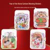Year of the Horse Cute Cartoon New Year Stickers for Kids - Rewards, Planner, Small Gifts