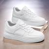 Men's Spring Korean-Style White Sneakers: Breathable, Trendy, All-Match, Thick Sole Casual Shoes for Male Students