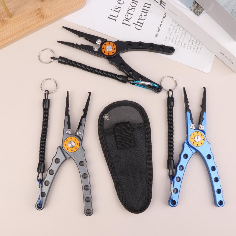 Fishing Pliers Line Cutter Multifunctional Knot Aluminum Alloy Scissors Hook Remover Fishing Equipment