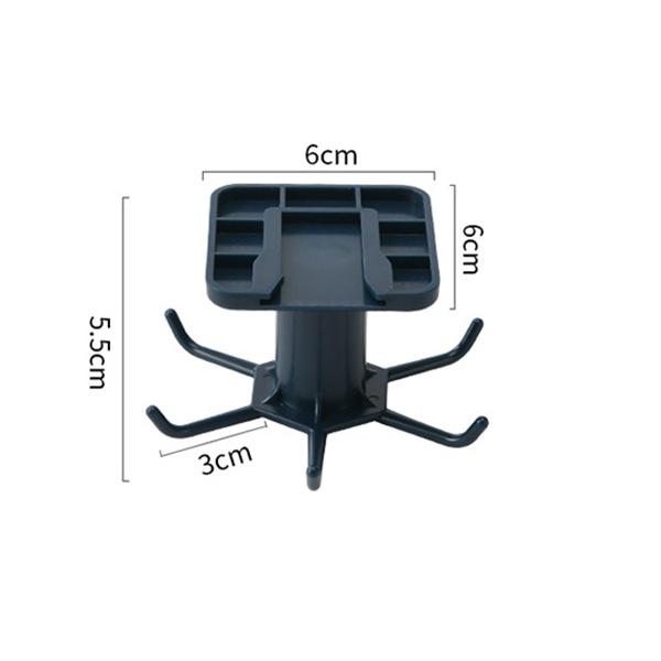 No-punch Kitchen Wall Storage Rack Rotating Hooks Spatulas and Spoons Kitchenware Wall-mounted Sticky Hooks
