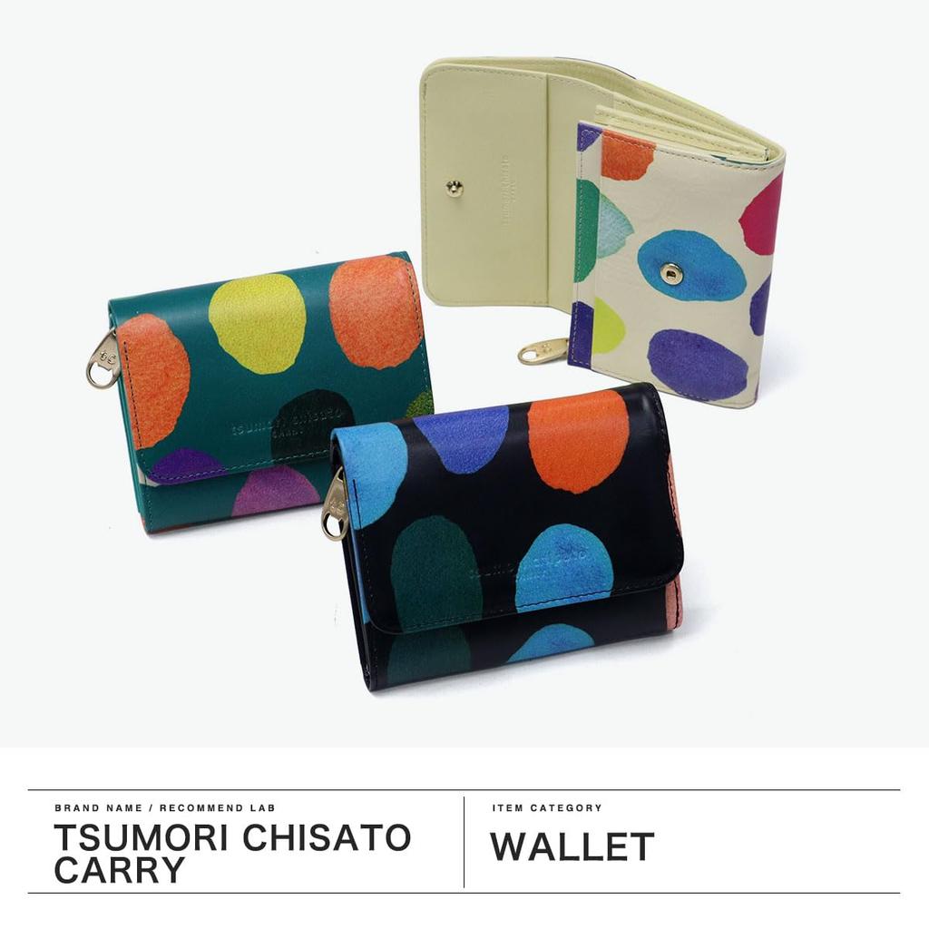 Tsumori Chisato Bifold Wallet Small Wallet Colorful Zoom Dot