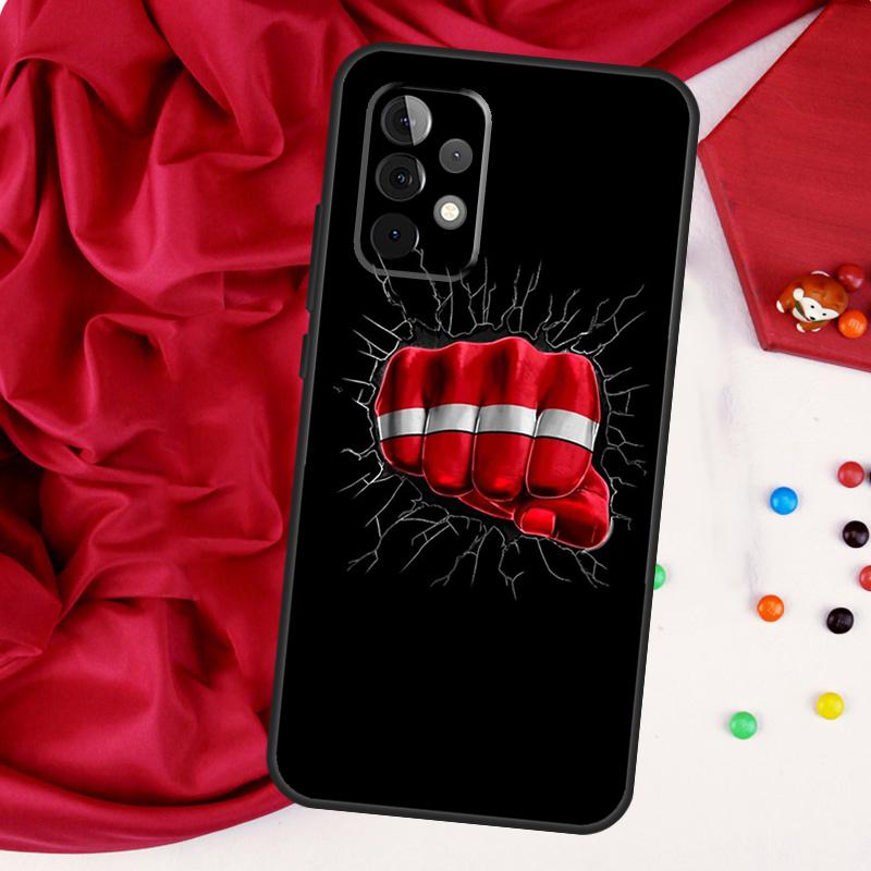 Latvia Flag For Samsung Galaxy A56 A36 A26 A16 A05 A06 A22 A32 A52 A54 A34 A14 A55 A15 A53 A33 A35 Case