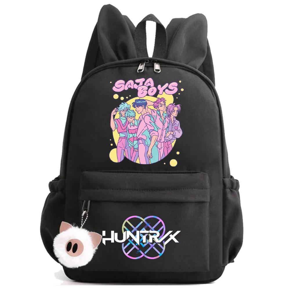 Anime K-Pop Printed Waterproof Backpack Student Teenager Bookbag for Boy Girl Bookbag Schoolbag Women Large Capacity Travel Bag Kid Gift Mochila
