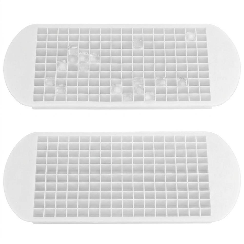 2pcs Square Shape Mini Ice Cube Mold Silicone Stackable Ice Tray DIY Ice Cube Tray  Bar