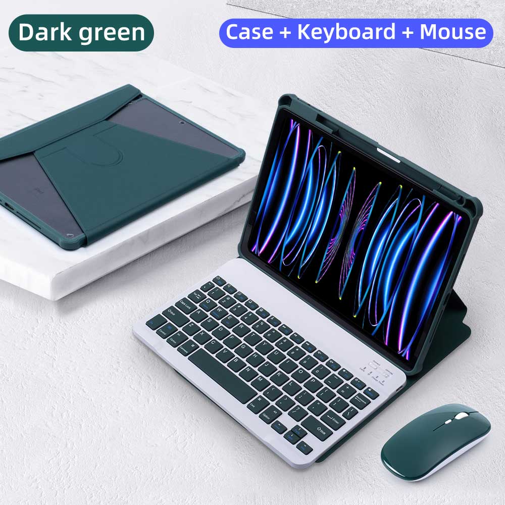 Magnetic Keyboard Case For iPad Pro 11 Air 4/5 10.9 10th 10.5 10.2 9/8/7th Generation Transparent Cover With Keyboard Mouse