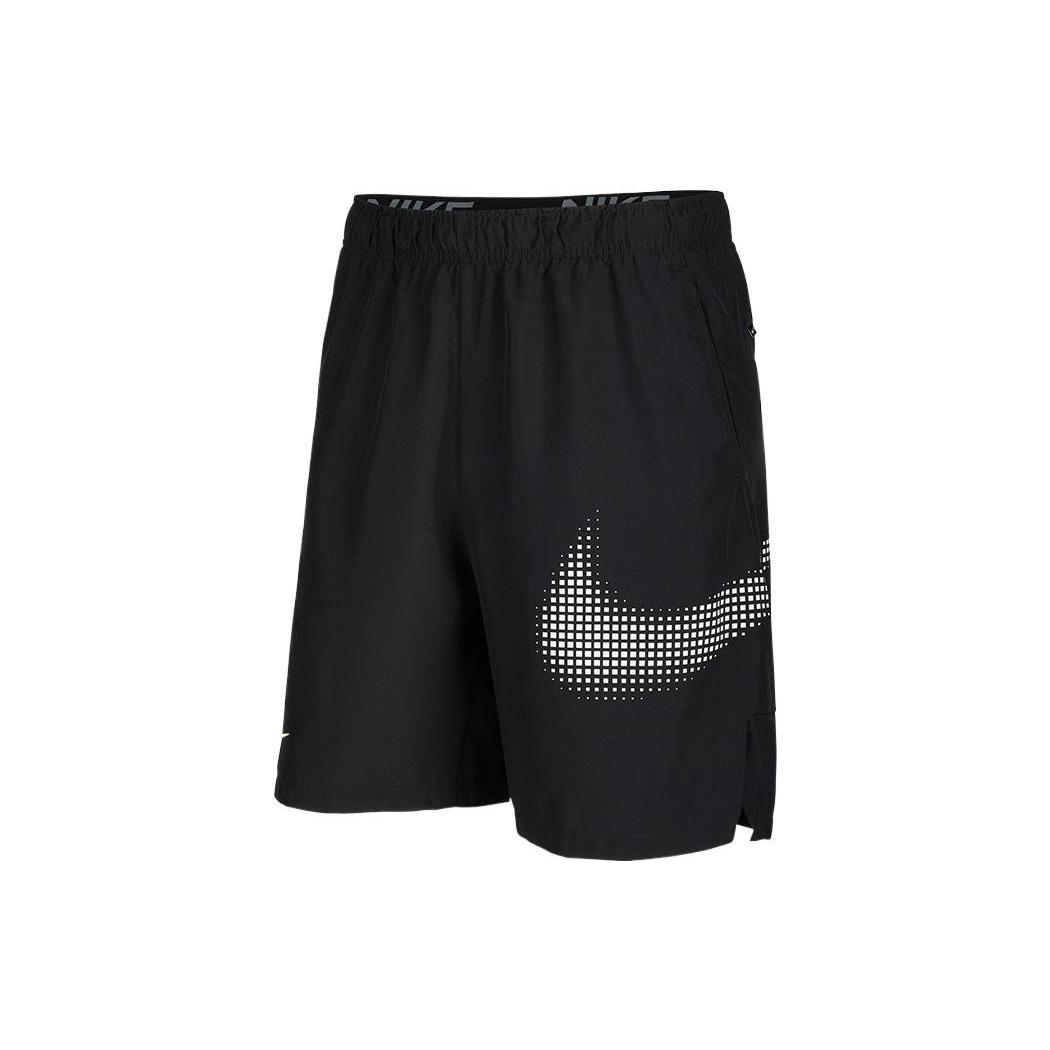 Nike DRI-FIT Logo Printing Elastic Waistband Shorts Black Men s DX6306-010 S