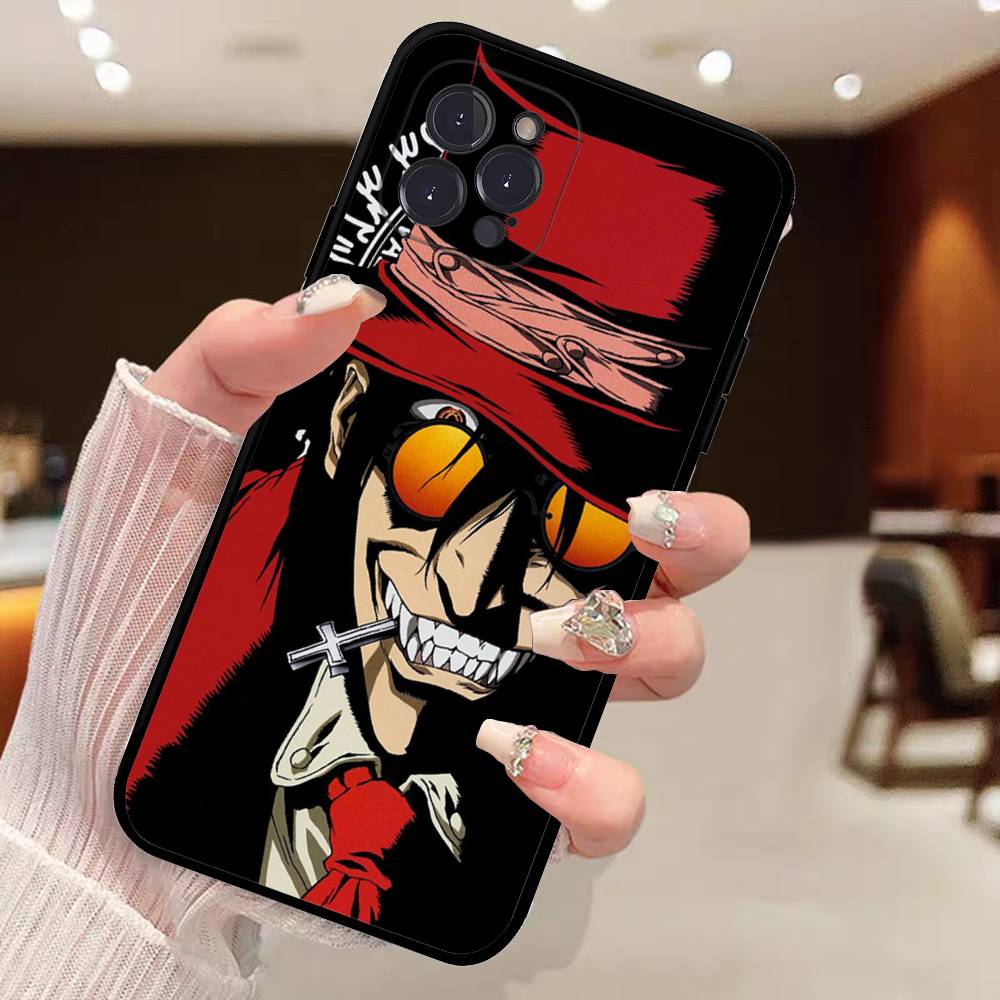 

Чехол для телефона Hellsing в стиле аниме ужасов для iPhone 14 Plus 13 Mini 11 16 15 17 Pro Max Защитный противоударный iPhone 17 Air