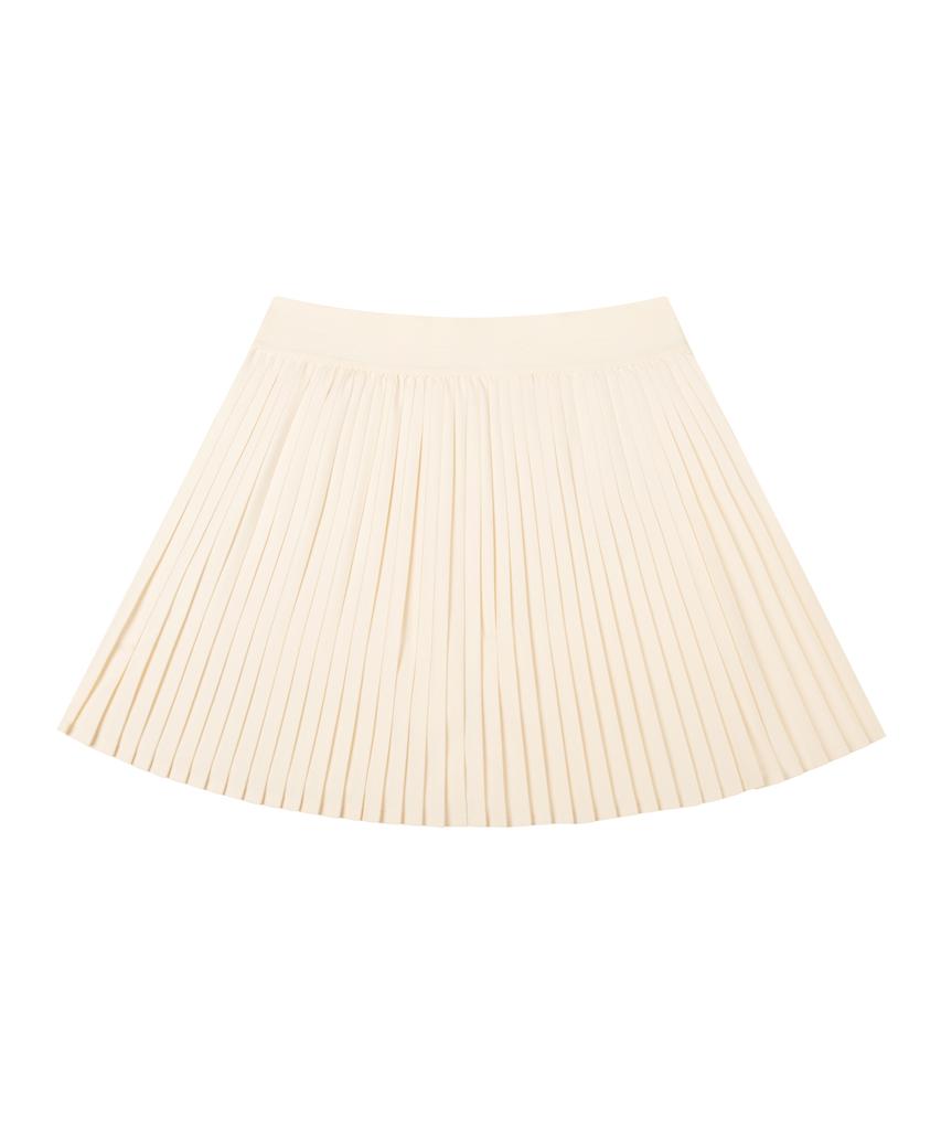 Ron And Marie [Women'S] Ivory Wide-Band Pleated Skirt